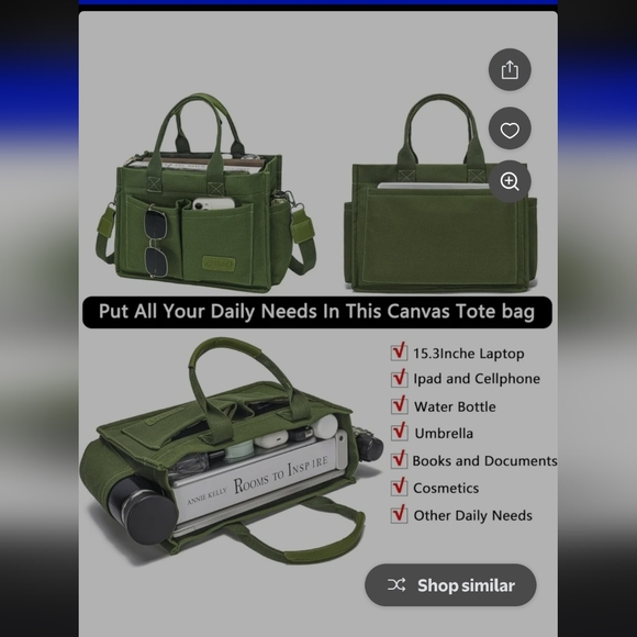 Zhmo Large Tote Bag - Picture 3 of 8